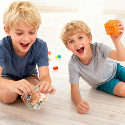 1/2 шт. Развивающий 3D-пазл Лабиринт Куб Головоломка для малышей Развитие логического мышления у детей Ручной лабиринт с шариками