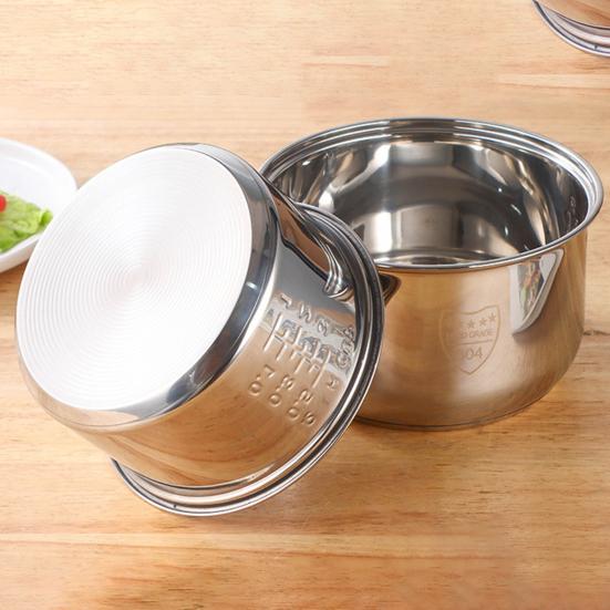 Rice Cooker Inner Pot Replacement Stainless Steel High Volume Cooker Liner Cooker Inner Pot for Steaming