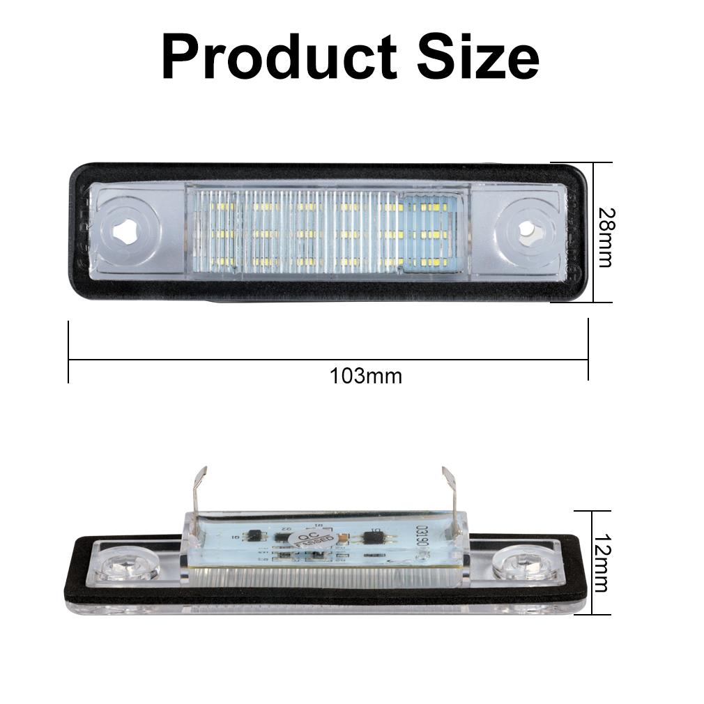 2Pcs 18 LED Car Number License Plate Light Lamp For Opel Astra F Hatchback Convertible Corsa B Vectra B Hatchback Agila Classic