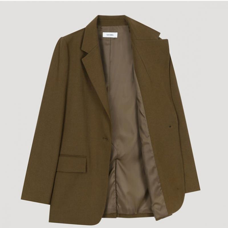  She S miSS  baSic Single One Button Jacket Swwjko42070 Ca