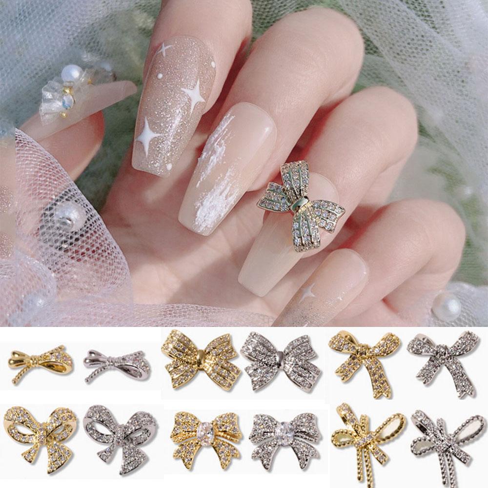 Украшения Роскошные DIY Украшения для нейл-арта Стразы для ногтей Аксессуары для маникюра Бантики Ювелирные изделия
