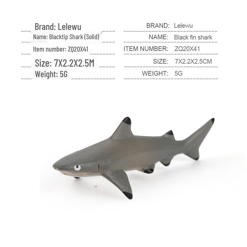 Children's Marine Animal Model Set: Mini Whale, Shark, Dolphin, Turtle, Sea Lion