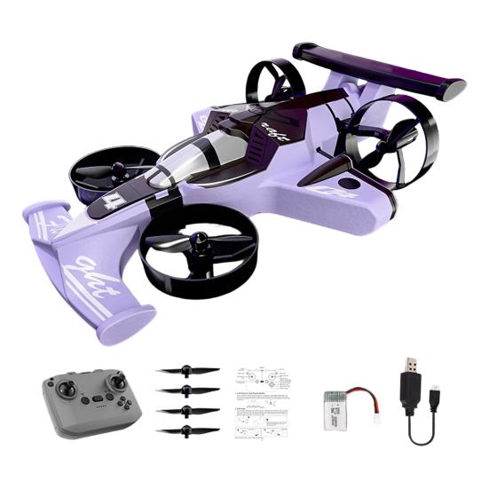 Игрушка Дрон с Пультом Управления 2-в-1 Наземный Воздушный Мини Самолет Машинка Игрушка Дети Взрослые Начинающий 2.4 ГГц RC