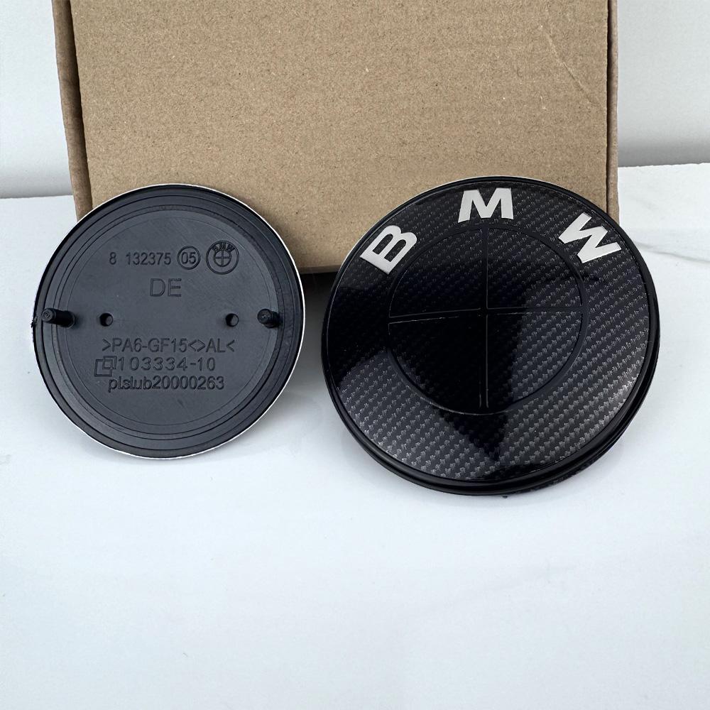 ZJYS3 Carbon components Car Emblem Logo Rear Trunk Badge 74mm 82mm BMW E46 E39 E87 E90 E28 E53 E30 E60 E34 E36 E61 E62 E70 E91 E92