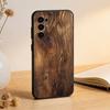Резная деревянная чехол-накладка для телефона Samsung S25, S24, S21, S22, S23, S30, Ultra, S20, Plus, Fe, Lite, Note, 10, Черный чехол