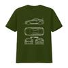 Line Art Gt86 Jdm Sports Car Blueprint Print Cool Enthusiast Streetwear T Shirt Vintage Unisex Graphic Casual Versatile