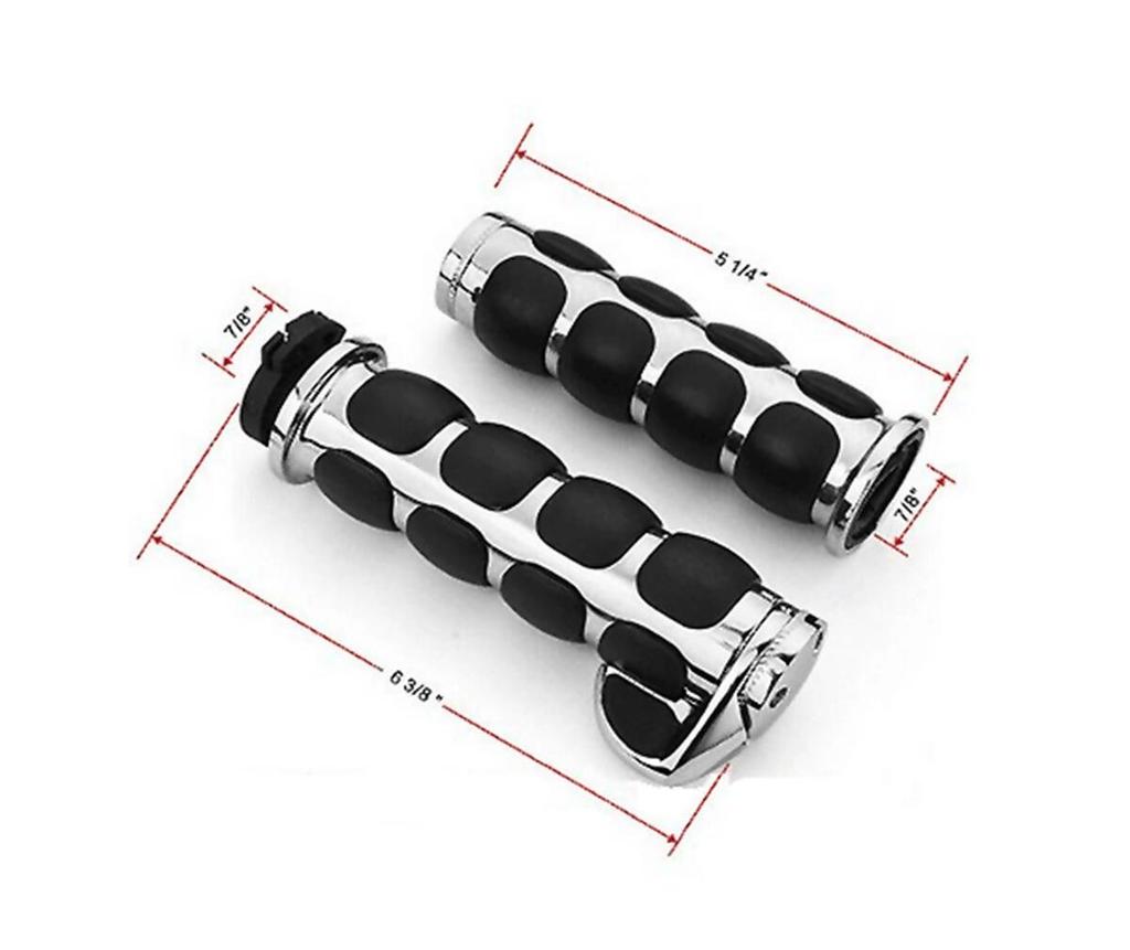 TASWK 1 Мотоциклетные Алюминиевые Хромированные Ручки Руля Торцевые Ручки для Harley Davidson Honda Yamaha Kawasaki дюйм/25 мм