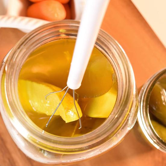 Многофункциональный зажим для огурцов с прочной ручкой и пружинным эргономичным зажимом для огурцов, хозяйственные принадлежности