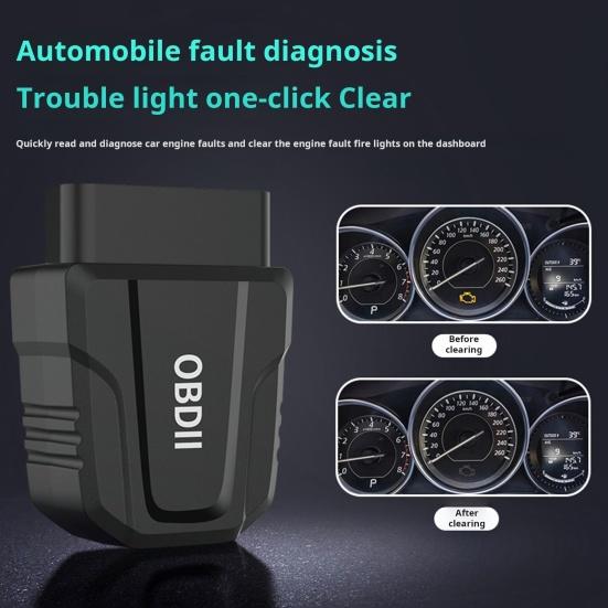 Bluetooth-совместимый сканер OBD2, диагностический инструмент, портативный универсальный беспроводной, простая настройка, автоматическое подключение двигателя автомобиля