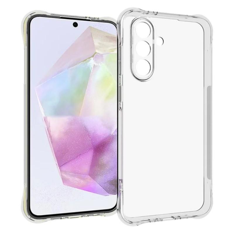 For Samsung Galaxy A36 5G Clear TPU Case WANLONFENG TM Series 2.0mm Phone Back Cover
