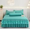 9 Colors Ruffle Lace Skirt Bedspread Home Textile Solid Bed Skirt Bedroom Coverlets Bedspreads Sheets Dust Cover Bedding