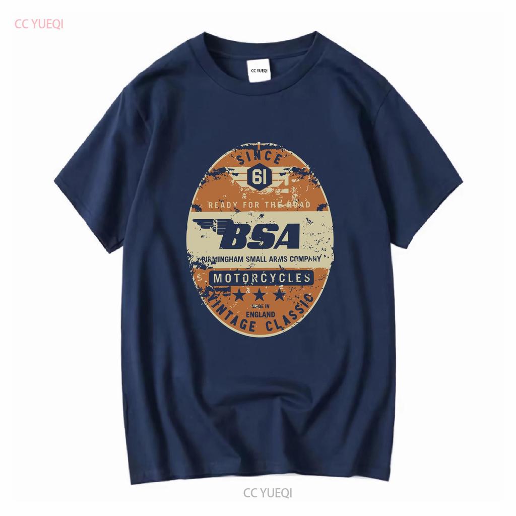 Лицензионная футболка B S A Motorcycles Birmingham Small Arms Co BIG TALL 3XL 5XL с длинным или коротким рукавом, винтажная, стиранная, мужская
