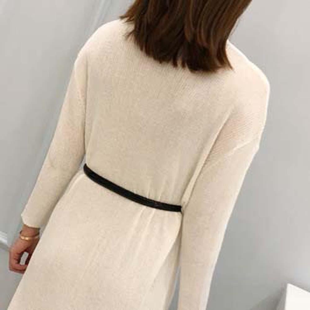 Adjustable Patent Leather Belt Solid Color Women Waistband Simple Thin Buckle Belt Party