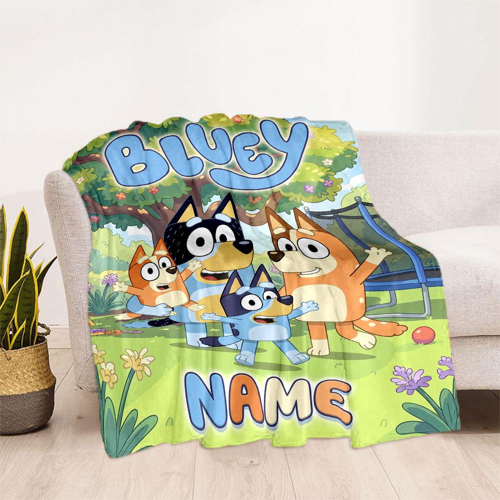 Pizza Party Pals Customize Your Name Blanket Multi-purpose Customizable Blanket Warmthful Decor Versatile for Seaside Home Decor Nap Bed