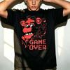 Horror Game Five Nights T Shirt At Freddys Freddy Bear Face Graphic Tee Cotton Game Over Camera Map Unisex Short Sleeve Y2k Top