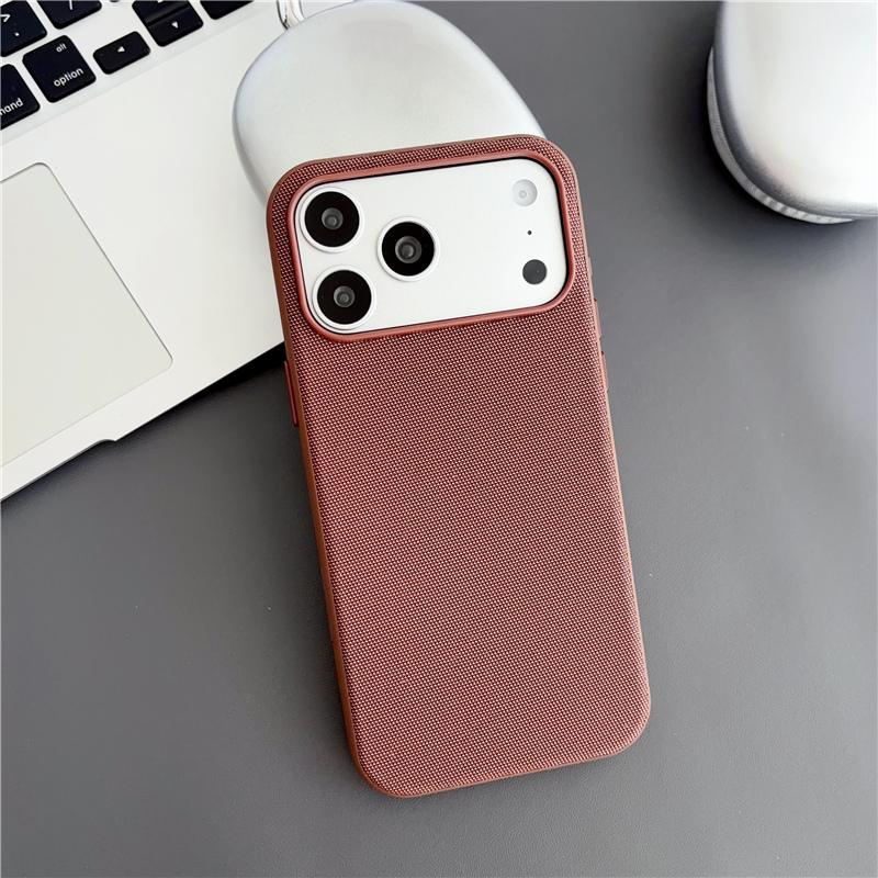 Magnetic Original for Magsafe Technology Woven Touch Control Case for IPhone 17 Pro Max 16 15 Soft Bumper Wireless Charge Cover