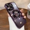 Роскошное покрытие для чехлов для телефонов Magsafe для iPhone 15 14 13 12 11 Pro Max Plus, защитная пленка для линз с беспроводной зарядкой, прозрачная задняя крышка