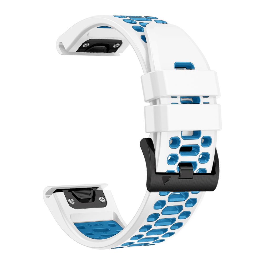 Быстросъемный двухцветный силиконовый ремешок 26 22 мм для Garmin Fenix 7X 7 Pro 5 5X 6 6X/Epix Pro Gen 2 51 мм 47 мм, аксессуары для ремешка часов