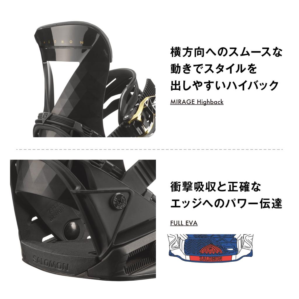 Сноуборд Salomon MIRAGE Размер Черные Крепления, Модель 2023-24, Женский, L41776900, M,