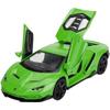 1/32 Scale Alloy Collectible Green Lambor LP770 Toy Pull Back Vehicles Diecast Cars Model with Light & Sound