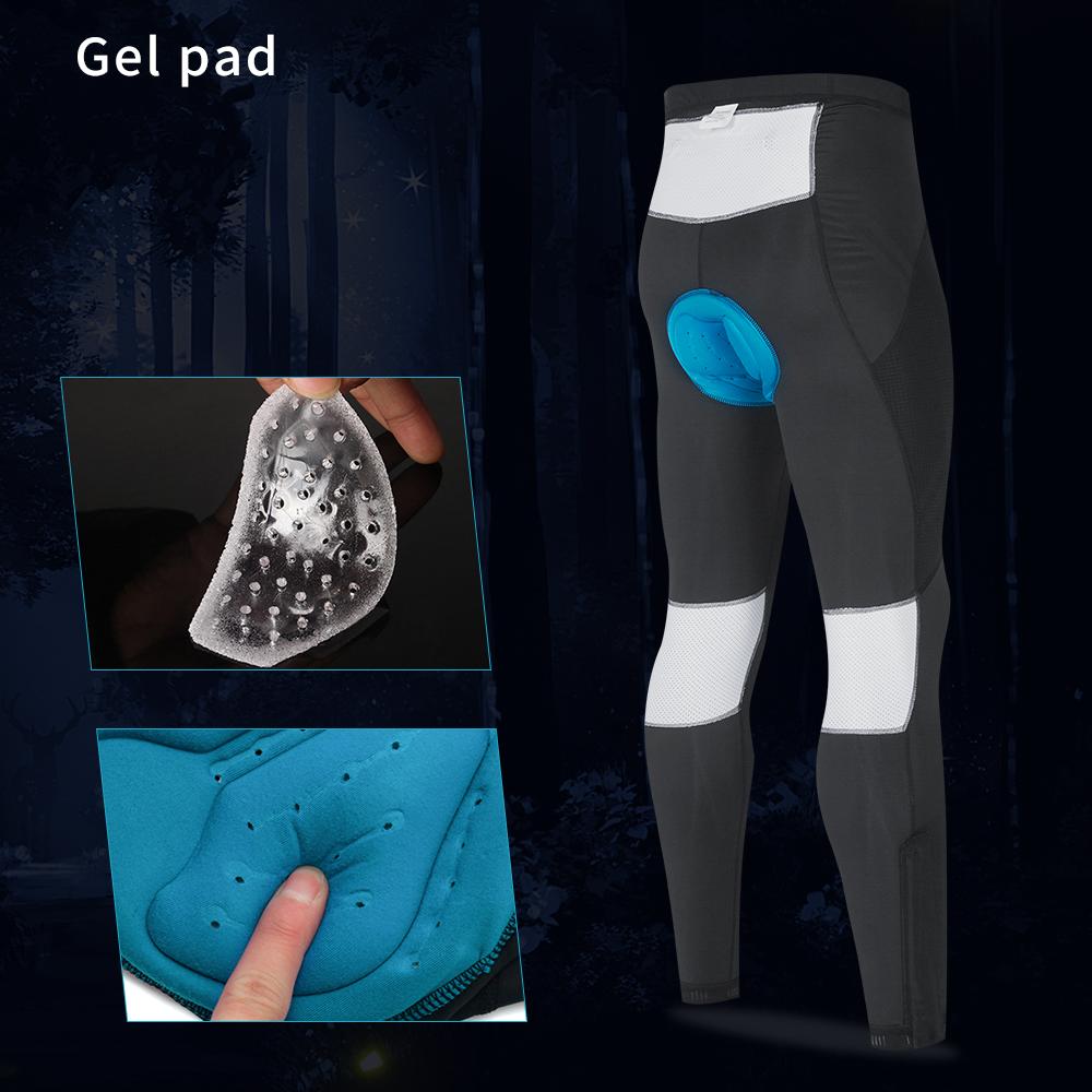 Велосипедные брюки WOSAWE Мужские длинные велосипедные брюки с гелевой подкладкой для велосипеда, спортивная одежда