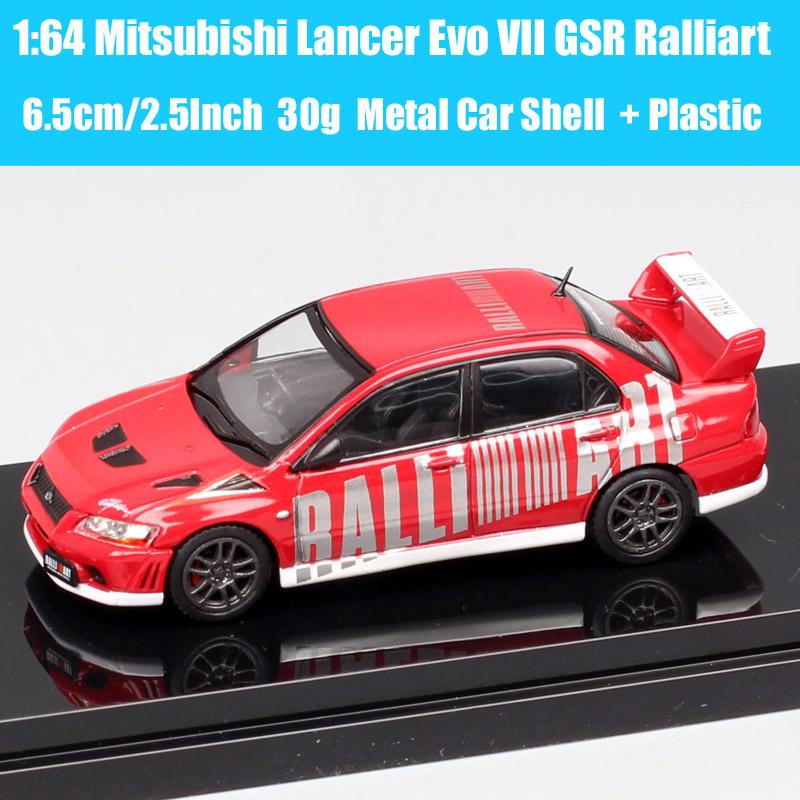Hobby Japan Масштаб 1/64 Mitsubishi Lancer GSR RS Evolution EVO IX VII IV VIII Ralliart Модель Раллийного Автомобиля Литье под давлением Игрушечные Машинки HJ64