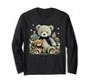 Vintage Floral Cottagecore Long Sleeve T-Shirt for Teddy Bear Lovers
