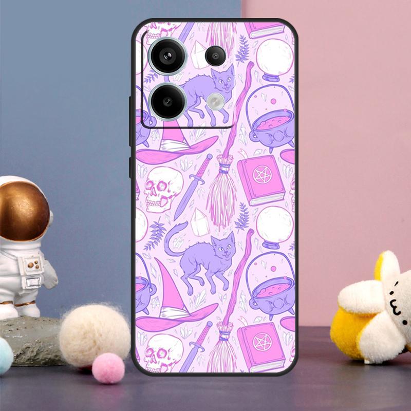 Pastel Goth Witchy Case For Xiaomi Redmi Note 14 9 10 11 12 13 15 Pro Plus Redmi 15 15C 14C 10C 12C 13C Cover