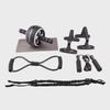 Men's Abdominal Muscle & Arm Training 7-Piece Set with Push-Up & Ab Wheel