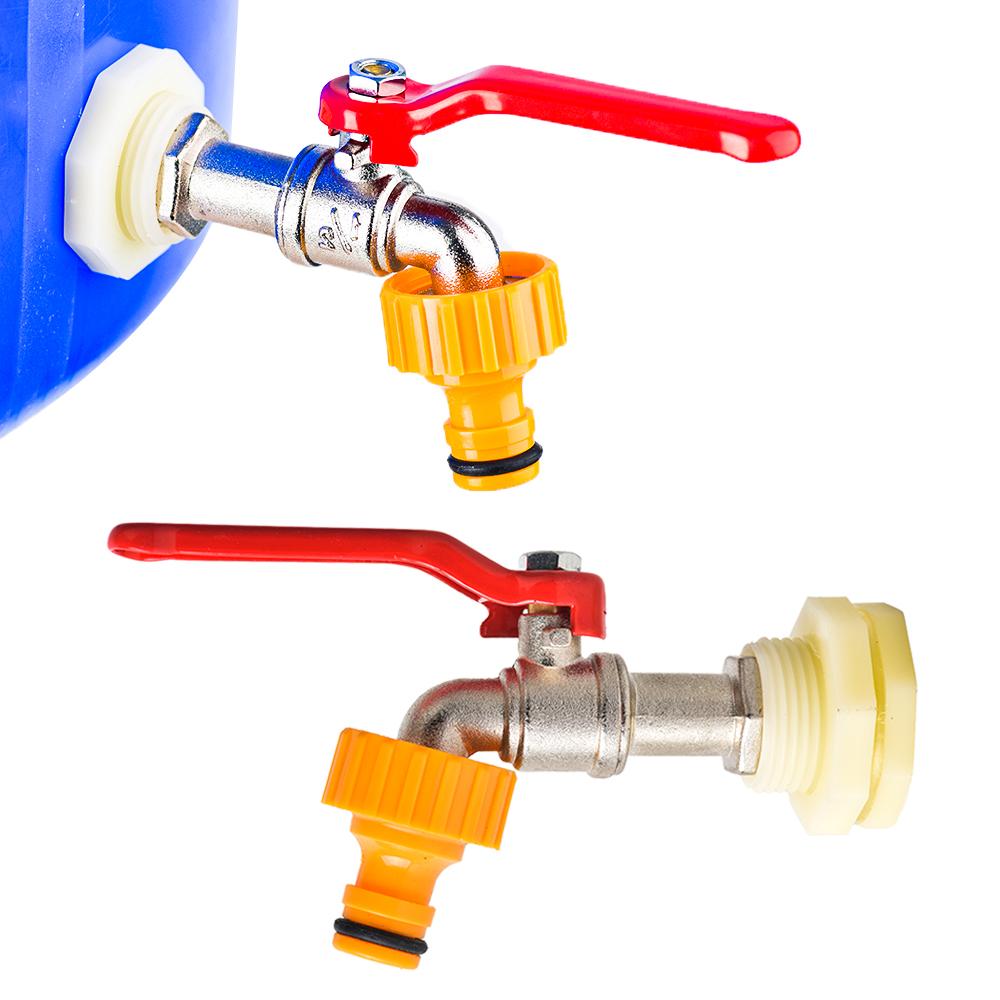 Адаптер крана IBC S60, быстроразъемный соединитель шлангового клапана для 1000-литрового тоннажного ведра, аксессуар из сплава