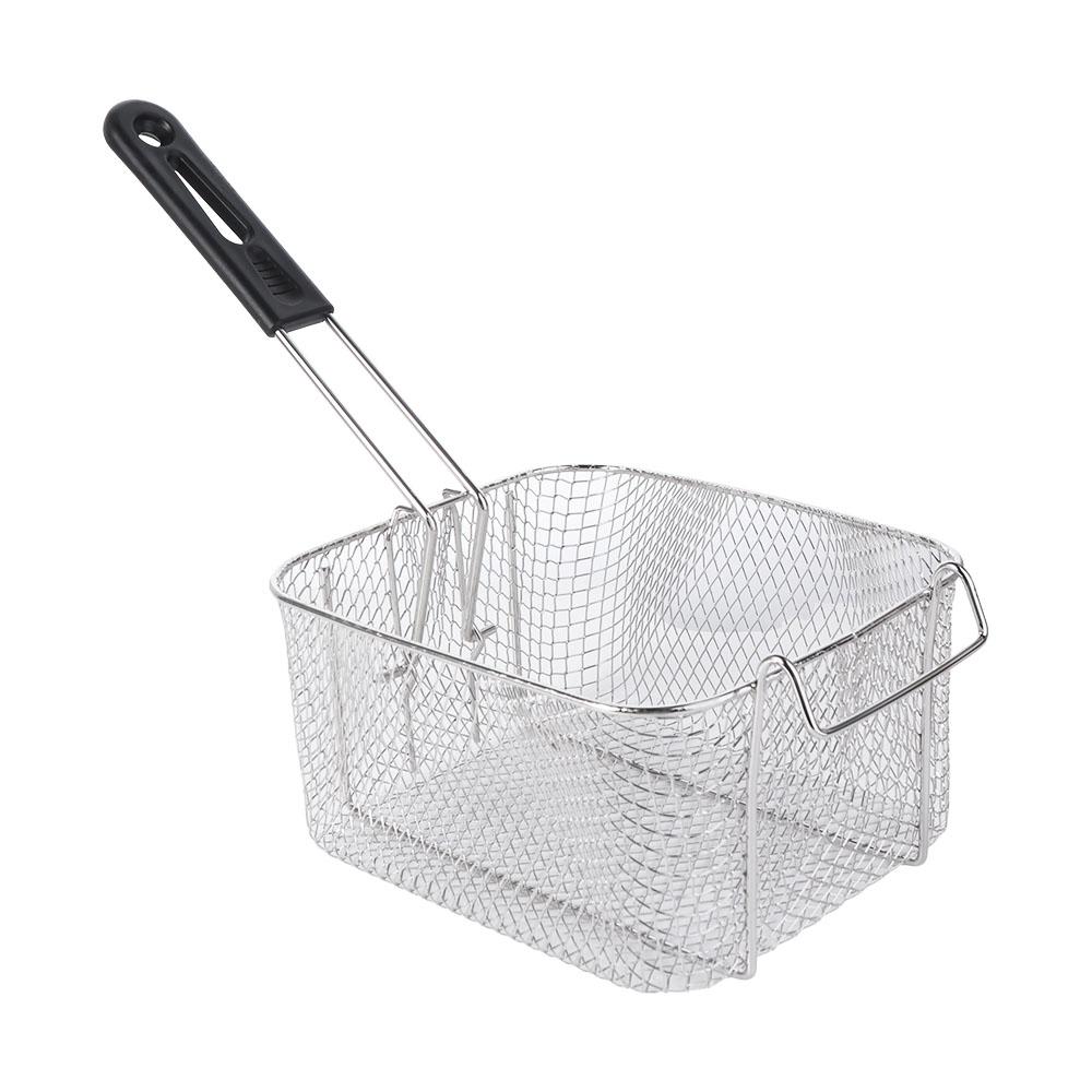Detachable Handle French Fries Holder Nonstick Camp Food Container Portable Deep Fryer  Picnic