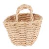1:12 Dollhouse Mini Rattan Hand-Woven Vegetable Food Storage Basket Doll Decor
