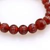 Wagokoro Nenjudo Heart Sutra Engraved Red Agate 8mm Prayer Beads Bracelet [Includes Rubber Replacement Service Voucher]