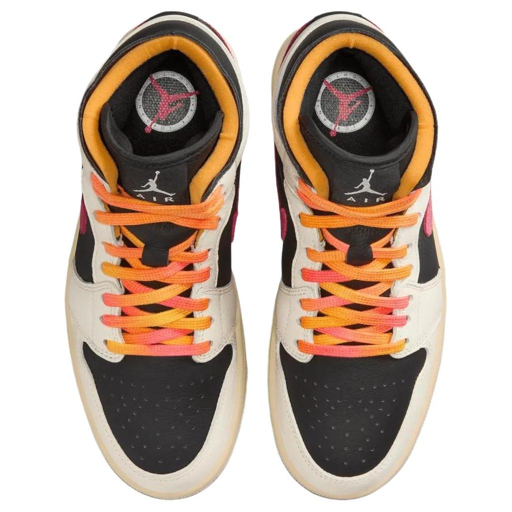 Jordan Air Jordan 1 Mid top Vintage Basketball Shoes Women's Beige IB7007-107