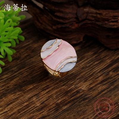 Новый эмалевый геометрический браслет-резинка с круглым кольцом для женщин, простой и изысканный