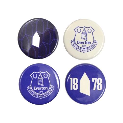 Everton FC Button Badge (Pack of 4)