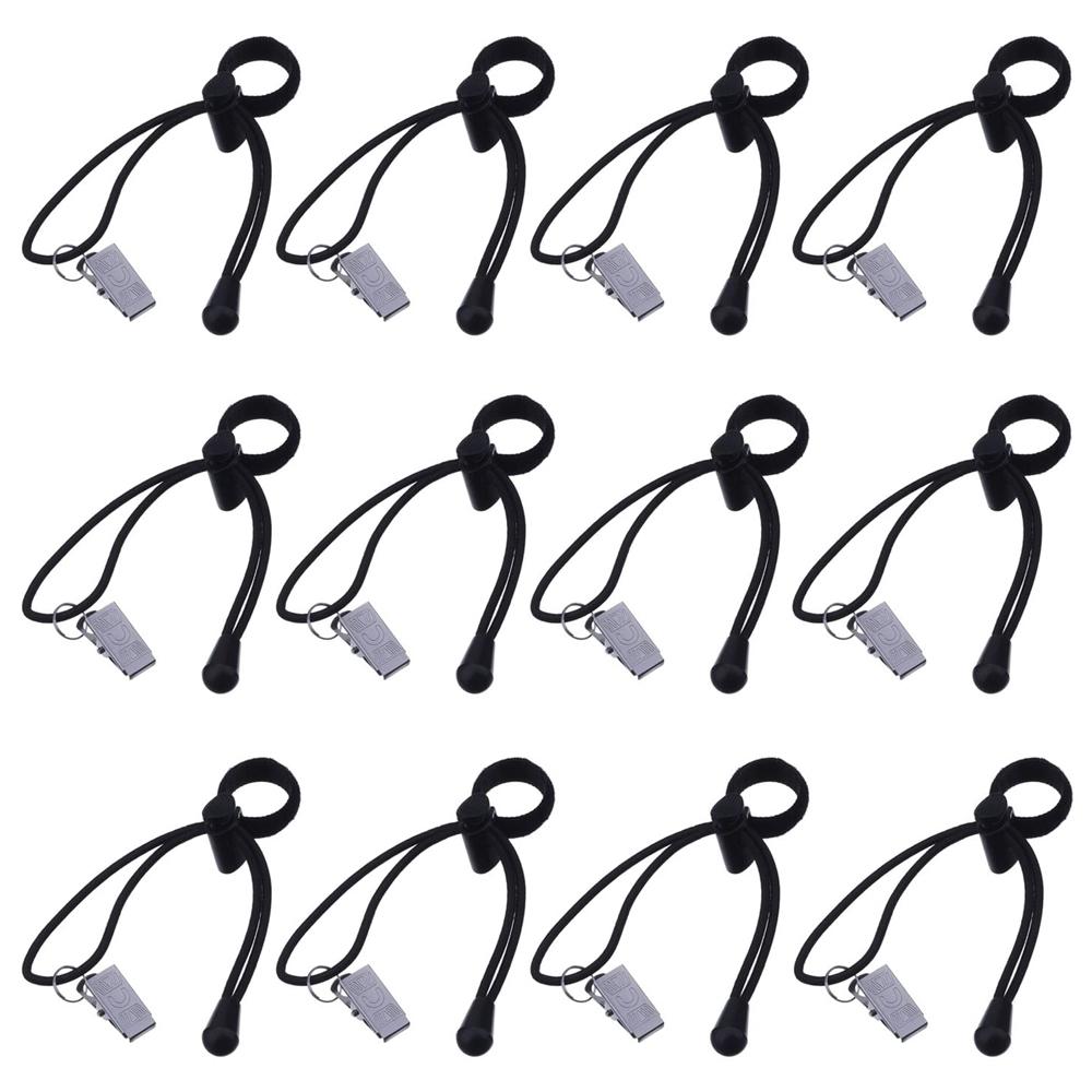 Photo 12 Pack Elastic Cord Backdrop Clips Holder Background Clamps Photography Muslin String Clips