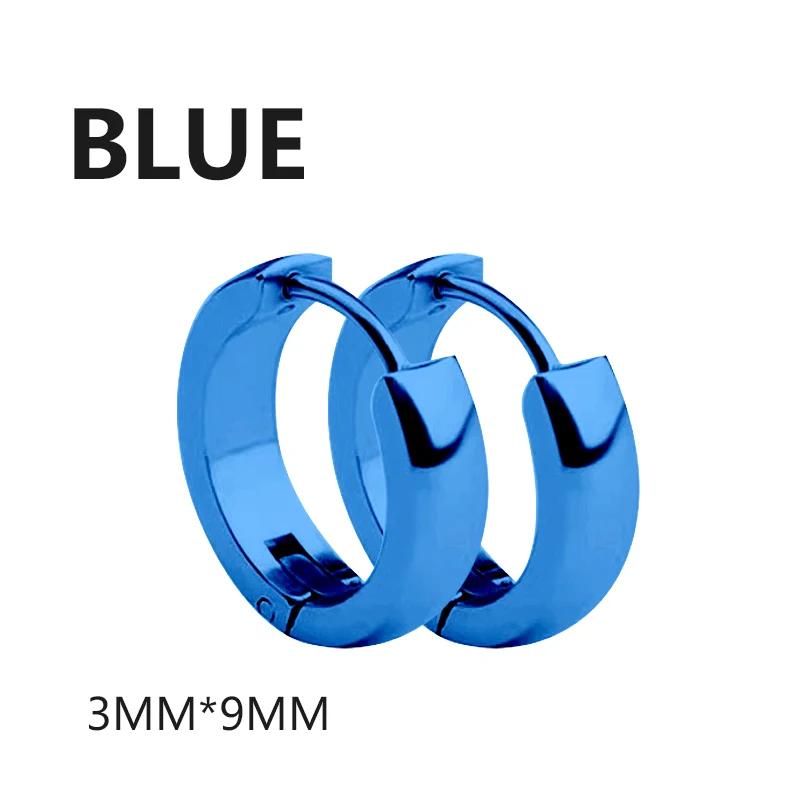 1 пара Панк Серьги-кольца из нержавеющей стали круглой формы для мужчин и женщин, не выцветающие, хип-хоп, мужские, с цирконом