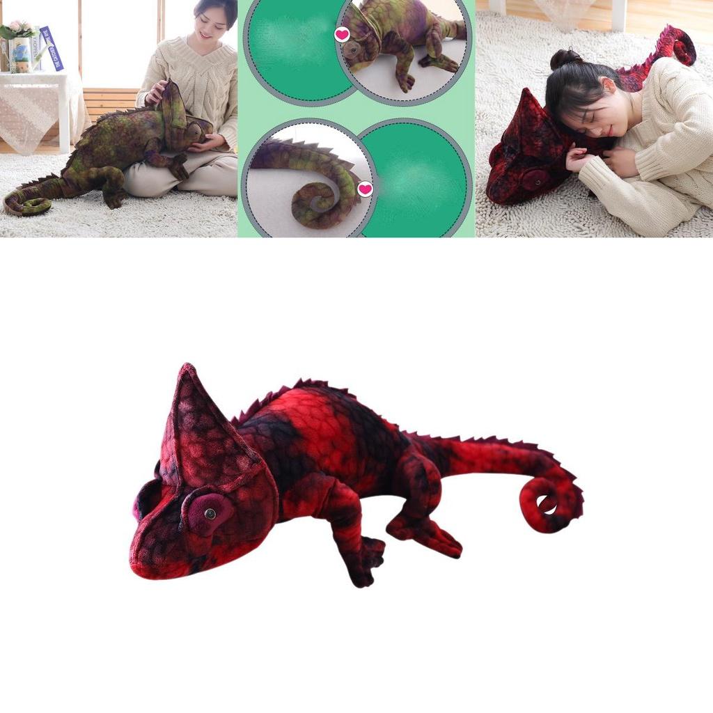 Realistic Chameleon Plush Toy Reptile Stuffed Animal Doll Wholesale Manufacturer