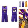 Баскетбольный комплект формы Los Angeles Lakers Леброн Джеймс из полиэстера для мужчин и любителей спорта