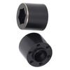 2pcs 1.9 2.2 Inch Wheel Hex Hub Widen Adapter Brass Black Wheel Rim Adapter for Remote Control Car 18.5mm   0.7in