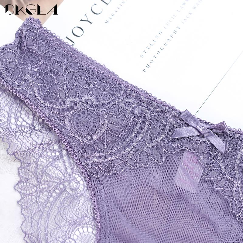 DKGEA Сексуальное нижнее белье, женские трусики, прозрачные кружевные трусы с низкой посадкой