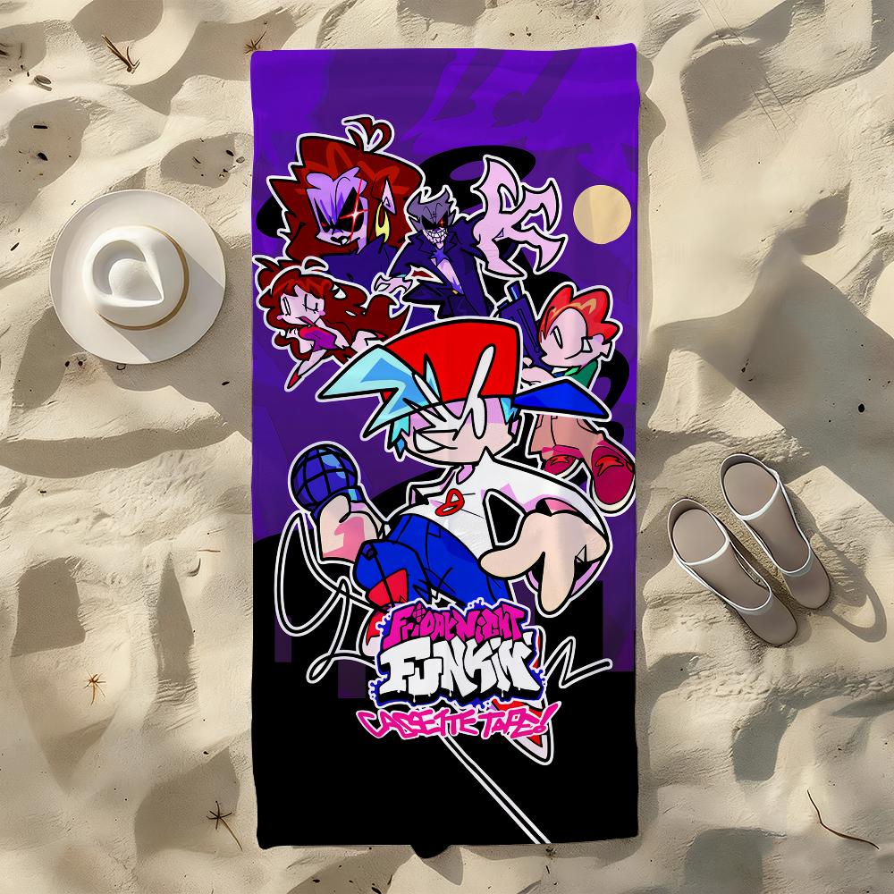 Game F-Friday N-Night F-Funkin Towel For Swim Yoga Gym Quick Drying Soft and skin-friendly Beach Towels All-Season