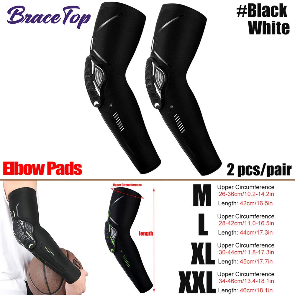 Bracetop 1 пара взрослых наколенников для велосипеда, велоспорта, защиты локтей, баскетбола, спортивные наколенники, чехлы на ноги, защита от столкновений