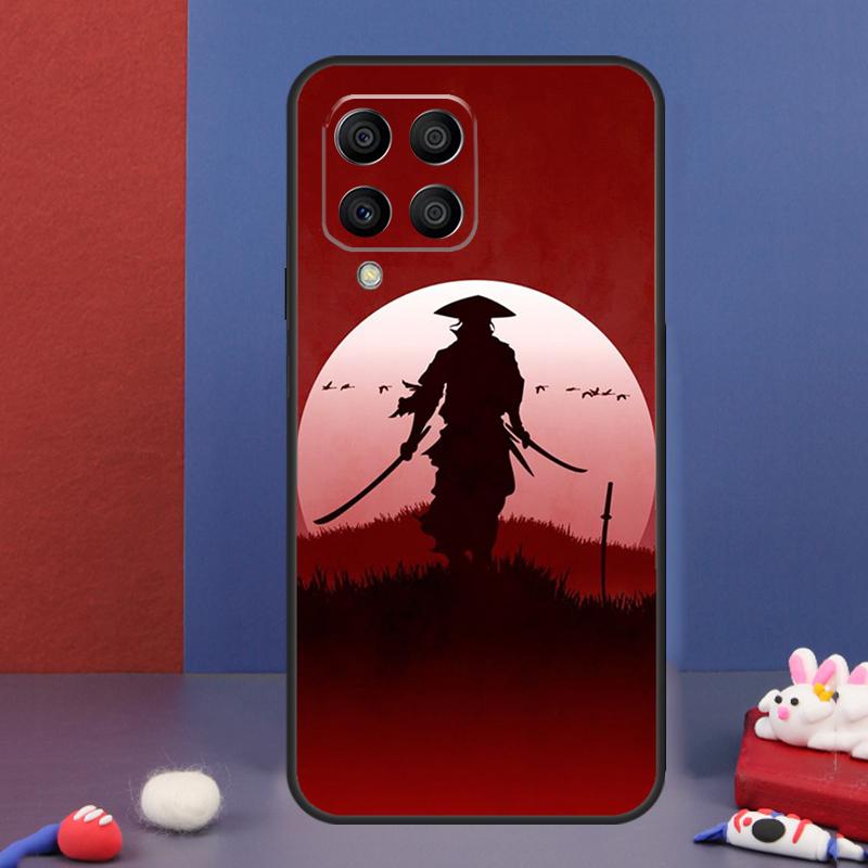 Япония Ниндзя Самурай Красное Солнце Чехол Для Samsung Galaxy M16 M06 M36 M56 M15 M11 M31 M21 M53 M13 M32 M52 M35 M55 M14 M34 M54