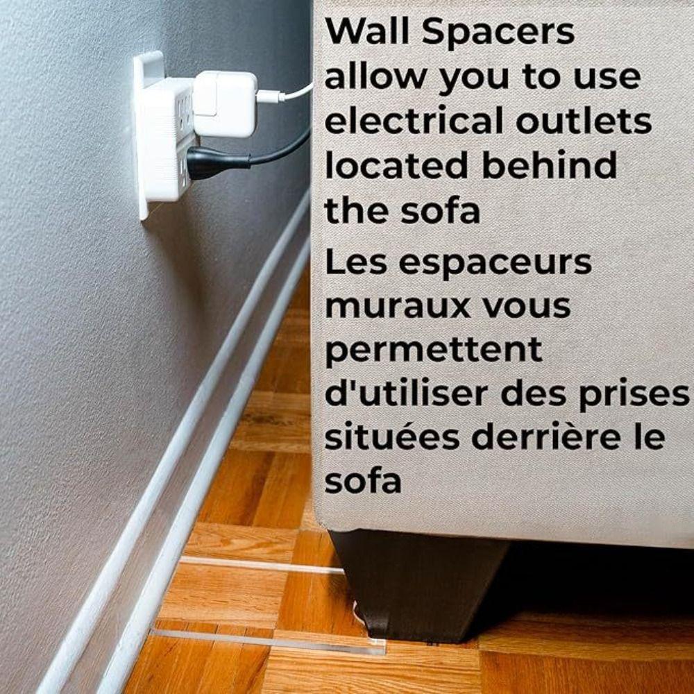 Adjustable Couch Stopper Transparent Furniture Stoppers Prevents Sliding Wall Spacer Home