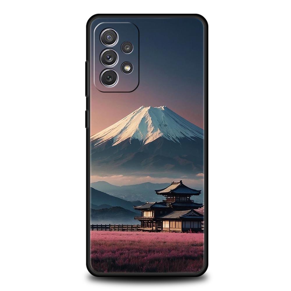 Япония Гора Фудзи Цветение сакуры Чехол для Samsung A15 A13 A51 A71 A41 A31 A21S A03S A05 A35 A55 A23 A25 A33 A53 A73 5G Обложка