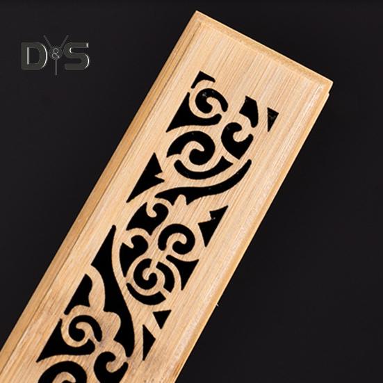 Бамбуковая шкатулка для благовоний в стиле ретро, резная подставка для благовоний, улавливатель пепла для медитации, сна, снятия стресса, декор для чайной комнаты