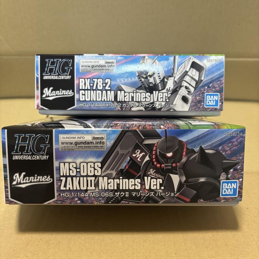 Совершенно новый Mobile Suit Gundam 40-летний юбилей Chiba Lotte Marines Zaku II HG Набор пластиковых моделей-конструкторов Коллаборация Gunpla Ограниченная серия Вер.