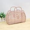 Portable Summer Handbag Home Organizer Washing Storage Basket Women Bath Basket Laundry Basket